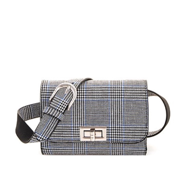 Style Link Miami Handbags - Plaid Waist Belt Bag